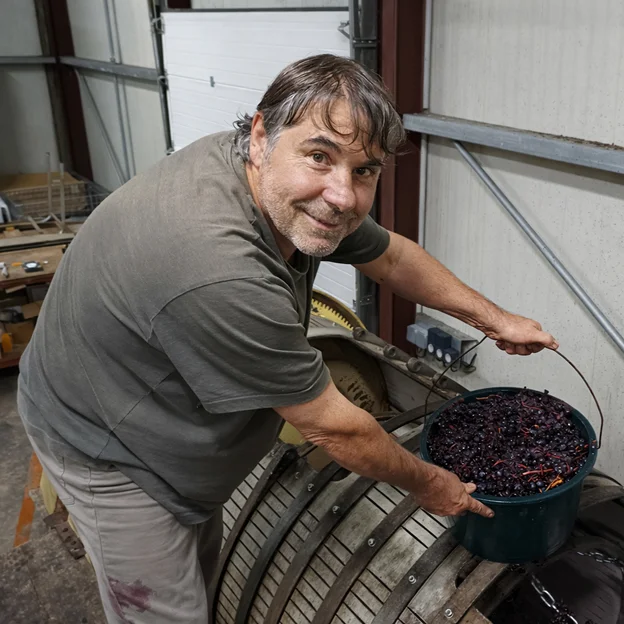 Des vins naturels travaillés manuellemen de ma récole à la vinification à Sainte Anne (41)